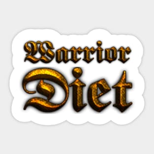 Warrior Diet Pro Sticker